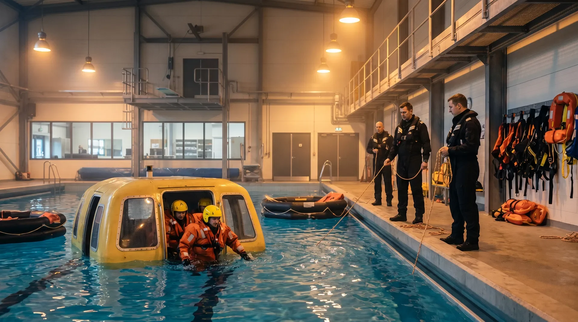 Treinamento Aquático e HUET no Centro da FCO Offshore